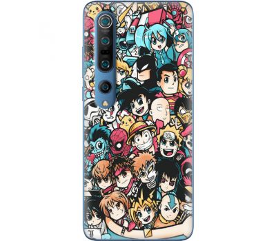 Силіконовий чохол BoxFace Xiaomi Mi 10 Pro Anime Stickers (39437-up2458)