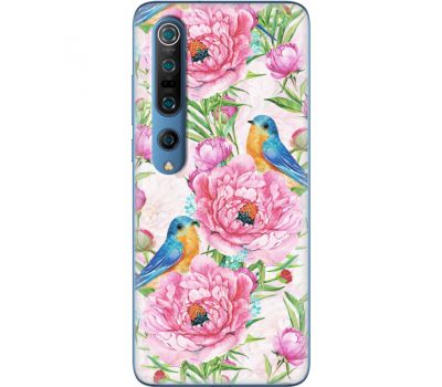 Силіконовий чохол BoxFace Xiaomi Mi 10 Pro Birds and Flowers (39437-up2376)