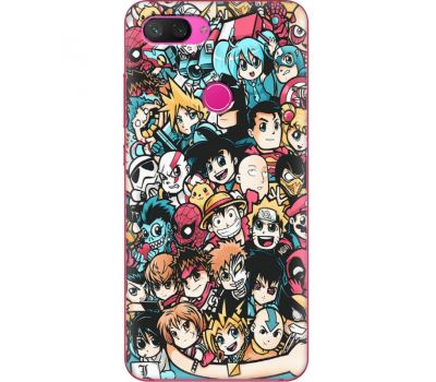 Силіконовий чохол BoxFace Xiaomi Mi 8 Lite Anime Stickers (35658-up2458)