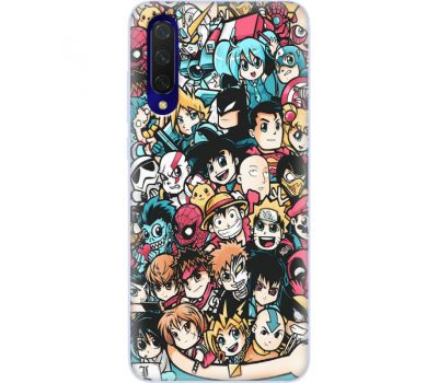 Силіконовий чохол BoxFace Xiaomi Mi 9 Lite Anime Stickers (38311-up2458)