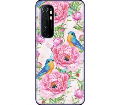 Силіконовий чохол BoxFace Xiaomi Mi Note 10 Lite Birds and Flowers (39811-up2376)