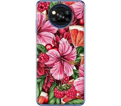 Силіконовий чохол BoxFace Xiaomi Poco X3 Tropical Flowers (41288-up2416)