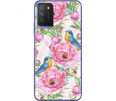 Силіконовий чохол BoxFace Xiaomi Poco M3 Birds and Flowers (41586-up2376)