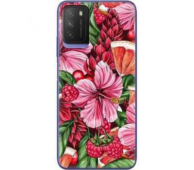 Силіконовий чохол BoxFace Xiaomi Poco M3 Tropical Flowers (41586-up2416)