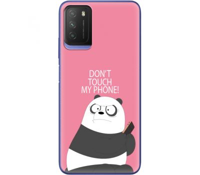 Силіконовий чохол BoxFace Xiaomi Poco M3 Dont Touch My Phone Panda (41586-up2425)