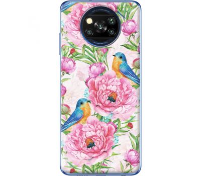 Силіконовий чохол BoxFace Xiaomi Poco X3 Birds and Flowers (41288-up2376)