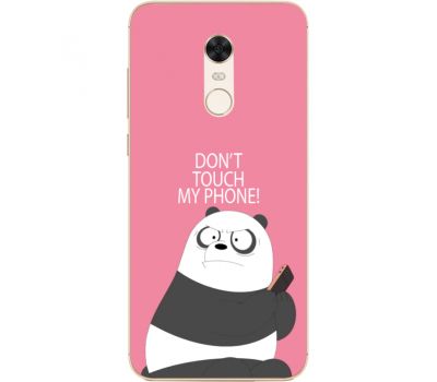 Силіконовий чохол BoxFace Xiaomi Redmi 5 Plus Dont Touch My Phone Panda (32522-up2425)