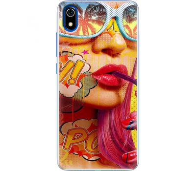 Силіконовий чохол BoxFace Xiaomi Redmi 7A Yellow Girl Pop Art (37400-up2442)