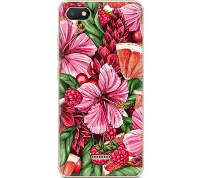 Силіконовий чохол BoxFace Xiaomi Redmi 6A Tropical Flowers (34811-up2416)