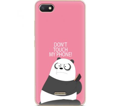 Силіконовий чохол BoxFace Xiaomi Redmi 6A Dont Touch My Phone Panda (34811-up2425)