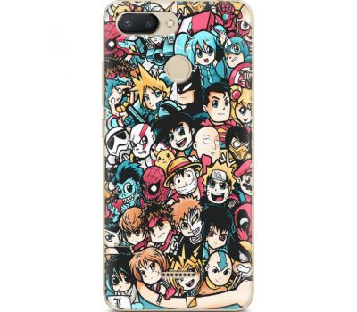 Силіконовий чохол BoxFace Xiaomi Redmi 6 Anime Stickers (34858-up2458)