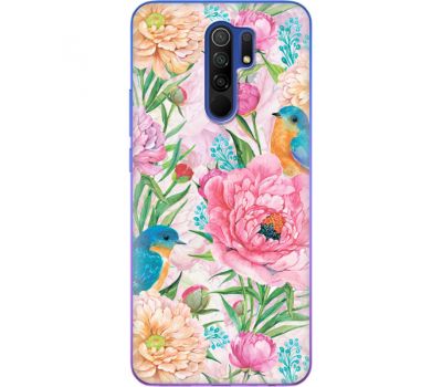 Силіконовий чохол BoxFace Xiaomi Redmi 9 Birds in Flowers (40233-up2374)