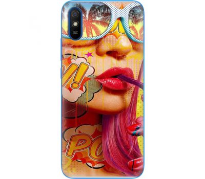 Силіконовий чохол BoxFace Xiaomi Redmi 9A Yellow Girl Pop Art (40304-up2442)