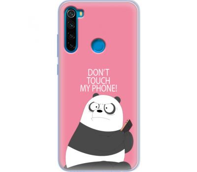Силіконовий чохол BoxFace Xiaomi Redmi Note 8 Dont Touch My Phone Panda (38214-up2425)