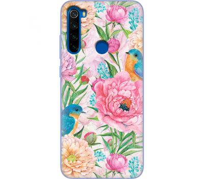 Силіконовий чохол BoxFace Xiaomi Redmi Note 8T Birds in Flowers (38532-up2374)