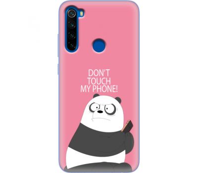 Силіконовий чохол BoxFace Xiaomi Redmi Note 8T Dont Touch My Phone Panda (38532-up2425)