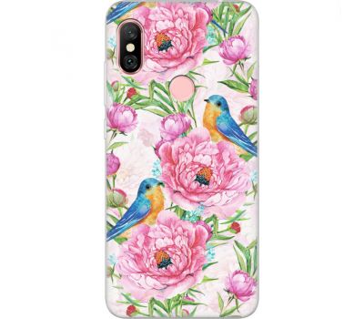 Силіконовий чохол BoxFace Xiaomi Redmi Note 6 Pro Birds and Flowers (35452-up2376)