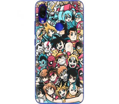 Силіконовий чохол BoxFace Xiaomi Redmi Note 7 Anime Stickers (36202-up2458)