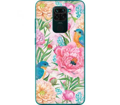 Силіконовий чохол BoxFace Xiaomi Redmi Note 9 Birds in Flowers (39801-up2374)