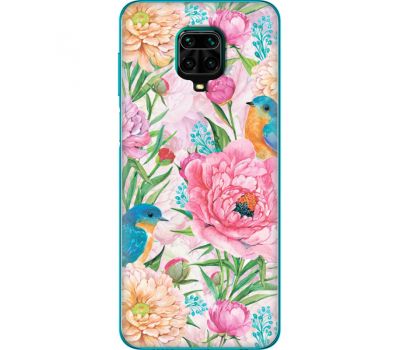 Силіконовий чохол BoxFace Xiaomi Redmi Note 9 Pro / 9 Pro Max Birds in Flowers (39806-up2374)