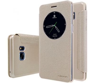 Шкіряний чохол (книга) Nillkin Spakle Series Samsung N930F Note 7 Duos золотий
