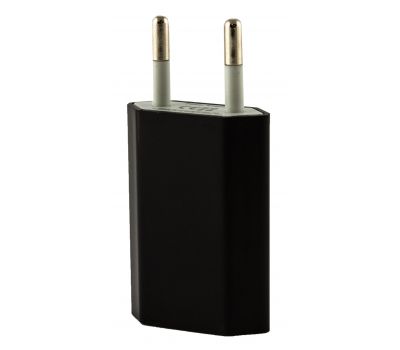Зарядний USB iPhone 1000 mAh black (плоский)