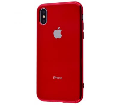 Чохол для iPhone X / Xs Silicone case (TPU) червоний