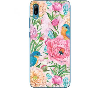 Силіконовий чохол BoxFace Huawei Y6 2019 Birds in Flowers (36451-up2374)