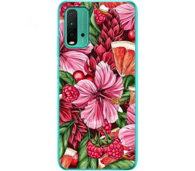 Силіконовий чохол BoxFace Xiaomi Redmi 9T Tropical Flowers (41685-up2416)