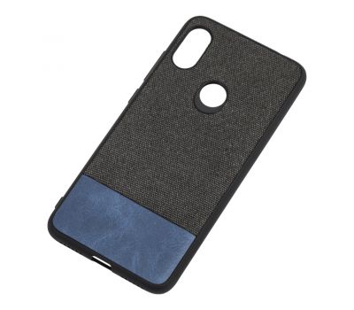 Чохол для Xiaomi Redmi Note 6 Pro Hard Textile чорно-синій 1966345