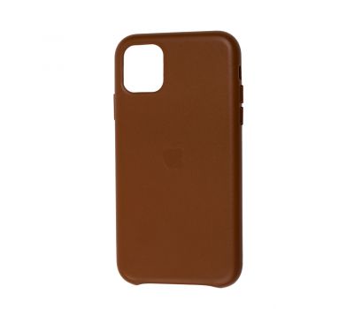 Чохол для iPhone 11 Leather сase (Leather) коричневий 1966008