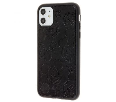 Чохол для iPhone 11 Mickey Mouse leather чорний