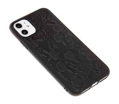 Чохол для iPhone 11 Mickey Mouse leather чорний 1975431