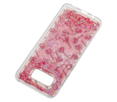 Чохол для Samsung Galaxy S8 (G950) Блискучі вода рожевий "цукерки" 1990159