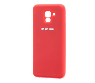 Чохол для Samsung Galaxy J6 2018 (J600) Silicone cover червоний