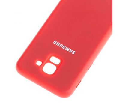 Чохол для Samsung Galaxy J6 2018 (J600) Silicone cover червоний 2000703