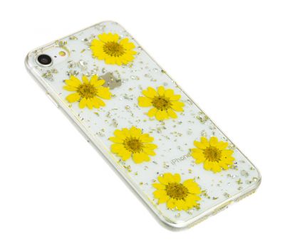 Чохол Nature Flowers для iPhone 7/8 жовтий 2008179