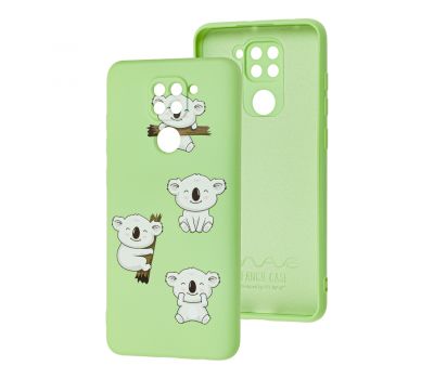 Чохол для Xiaomi Redmi Note 9 Wave Fancy koala / mint gum