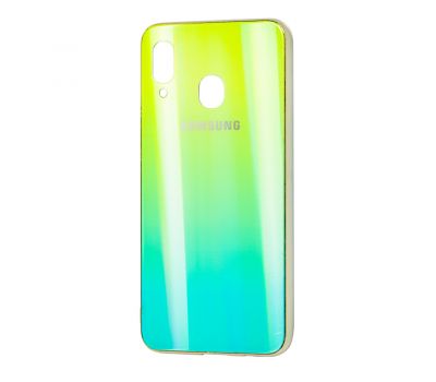 Чохол для Samsung Galaxy A20/A30 Aurora з лого зелений