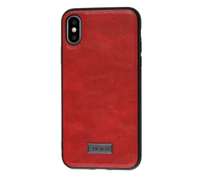 Чохол для iPhone X / Xs Sulada Leather червоний