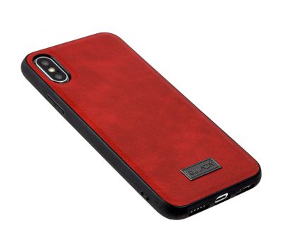 Чохол для iPhone X / Xs Sulada Leather червоний 2009594