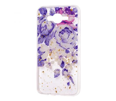 Чохол для Samsung Galaxy J7 (J700) Flowers Confetti "півони"