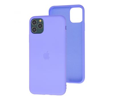 Чохол для iPhone 11 Pro Max Silicone cover 360 світло-фіолетовий