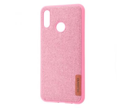 Чохол для Huawei P20 Lite Label Case Textile рожевий