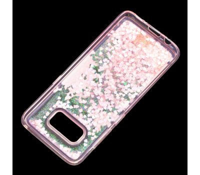 Чохол для Samsung Galaxy S8 (G950) Блиск вода рожевий "рожево-фіолетові квіти" 2029905