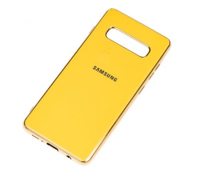 Чохол для Samsung Galaxy S10 (G973) Silicone case (TPU) жовтий 2030584