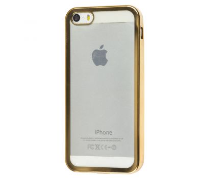 Чохол для iPhone 5 із глянсовою окантовкою золотистий