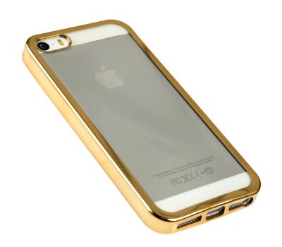 Чохол для iPhone 5 із глянсовою окантовкою золотистий 2036887