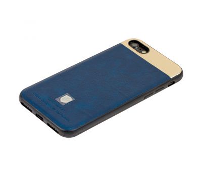 Чохол для Phone 7/8 Top-V еко-шкіра з металевою вставкою синій 2036717