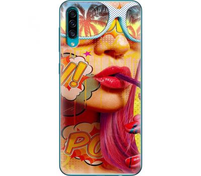Силіконовий чохол BoxFace Samsung A307 Galaxy A30s Yellow Girl Pop Art (38164-up2442)